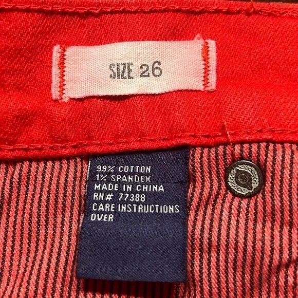 Madewell Red Shorts Size 26 - Picture 4 of 7